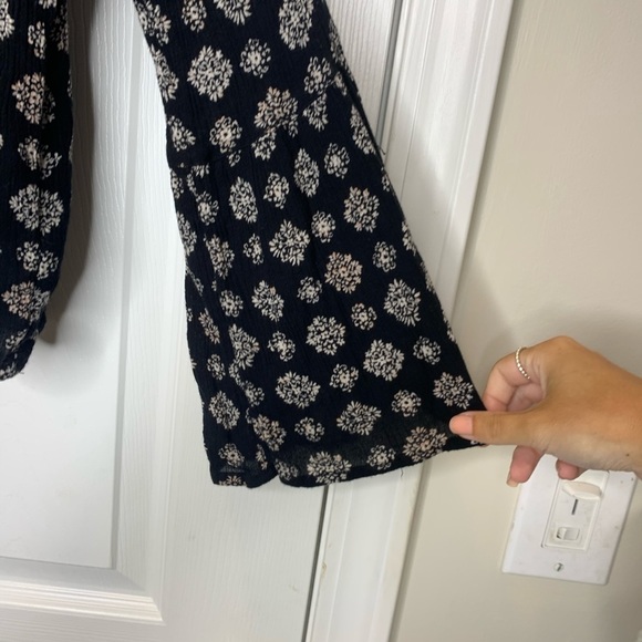 American Eagle wrap boho bell sleeve blouse - Picture 2 of 5